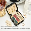 Travel Jewelry Case, Small Plush Velvet Jewelry Box for Women