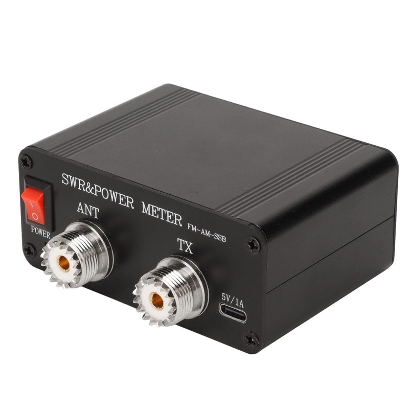 Standing Wave Meter Aluminium Alloy Digital Display 1.8‑50MHz FM AM