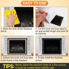 Fireplace Screen PVC Spark Guard Cover Safe Mesh Gate Dustproof