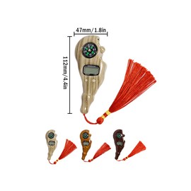 Hitopin 3 Pieces Digital Beads Counter, Buddha Beads Counter, Digital Finger Counter, Prayer Beads Counter, Digital-Tasbih Counter with Compass and Light, for Meditation, Relaxation, Muslim Prayer