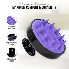 Head Scratcher - Head Massager Scalp Stress Relax & Hair Scalp Scrubber - Hair Scrubber for Scalp Massager Hair Growth Brush - Detox Care Set with Dandruff Removal Comb & Exfoliator & Shampoo Brush