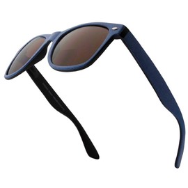 VITENZI Bifocal Sunglasses for Men and Women Classic Reading Sun Tinted Glasses with Readers - Rimini in Blue 2.00