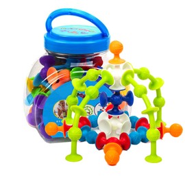 48pcs Silicone Building Blocks DIY Blocks Toys Assembled Sucker Suction Cup Funny Construction Educational Toys Children Gifts