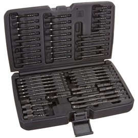 Steelman Pro 78633 50-Piece Impact Driver Bit Set, Includes Hex, Phillips, Torx, and Socket Bits, Bit Holders, Socket Adapters