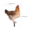 BESPORTBLE 1set Lawn Chicken Stake Garden Decoration for Yards Hen