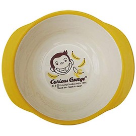 Curious George LIC-0216 Lacquer Ears Bowl, 10.1 fl oz (300 ml), Nicott Curious George Kitchen, Baby, Lunch, Children, Tableware, Character Gift, Present