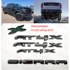 Auto 4PCS Grill Doors Rear Gloss Black AT4X OVERLAY Emblem