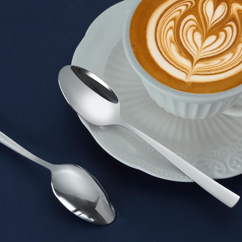 hunnycook Teaspoons Pack of 12, Small Coffee Spoons, Stainless Steel,