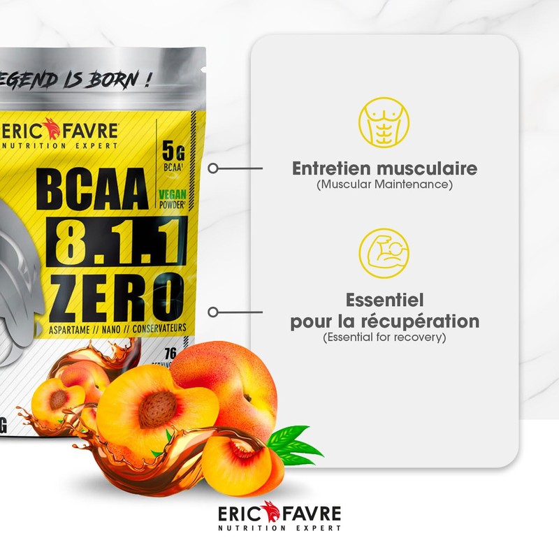 BCAA POUDRE 8.1.1 Zero - Amino Acids Vegan Muscle Building