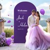 Purple Arch Cover 6FT Spandex Fitted Wedding Arch Stand Covers