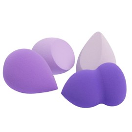 HIKIN SUPERMARKET™ 4 Pcs Makeup Sponge Foundation Blending Beauty Sponge Beauty Blender For Face Makeup Flawless for Liquid, Cream, Foundation & Powder (Multicolor)