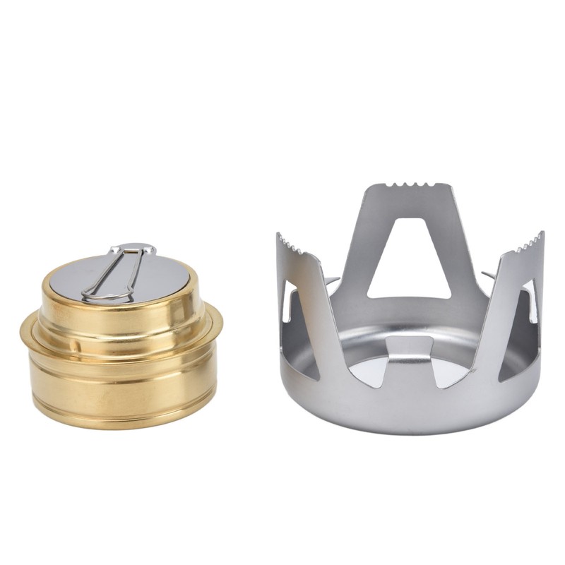 Camping Stove Windproof Vaporizable Portable Liquid Spirit Stove with Stand