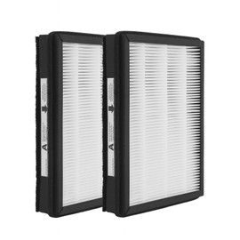 IAF-H-100A True HEPA Idylis A Replacement Filter, Compatible with FAP-C01-A, Idylis Air Purifiers AC-2119, IAP-10-100, IAP-10-150, IAPC-40-140, Part # 1150096, 2 HEPA + 2 Carbon Pre-filters