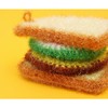 유하우스 난달라 샌드위치 2겹 아크릴수세미, 4개입, 1세트 Yuhouse Nandala Sandwich