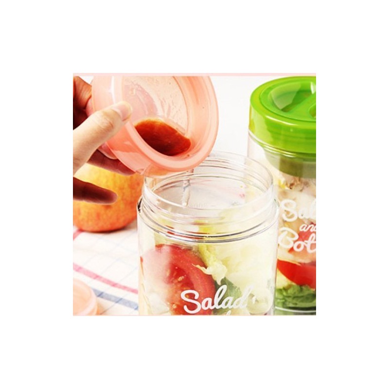 Komax Salad Bottle Set of 2, with Leak Proof Salad