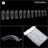 KADS Nail Tips 12 Sizes/10PCS Dual Nail Foam UV Gel