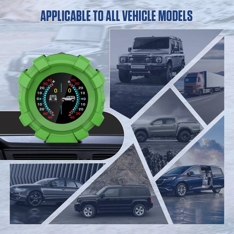 MRCARTOOL Digital Inclinometer Car Speedeometer HUD Head Up Display Compass