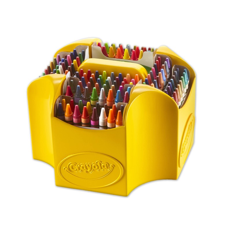 Crayola Ultimate Crayon Caddy with Lid and Sharpener, 152 Crayons