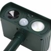 Solar Powered LED Animal Repeller Ultrasonic Waterproof Animal Repellent for