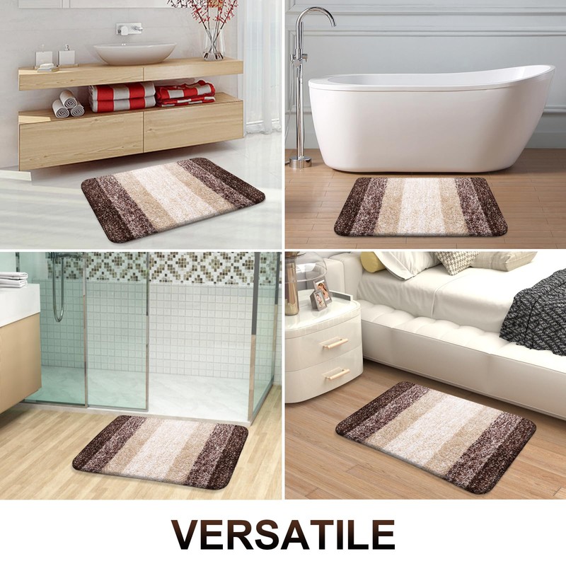 OLANLY OLANLY Bathroom Runner Rugs 59x17, Extra Soft Absorbent Microfiber