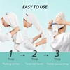 COSTYERT Microfiber Hair Towel Wrap for Women, Super Absorbent &