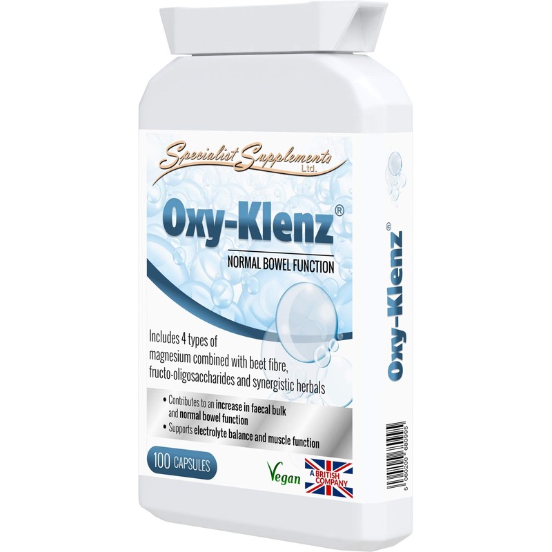 Specialist Supplements Oxy-Klenz Healthy Bowel Function 100 Capsules (Pack of