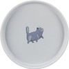 Trixie Ceramic Cat Bowl, Low and Wide, 0.6 l/Diameter 23
