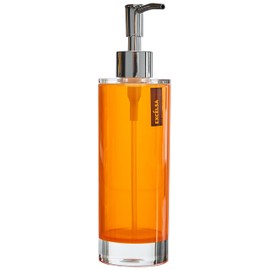 Excelsa Soap Dispenser, Polystyrol, Orange, 6.5 x 6.5 x 22 cm