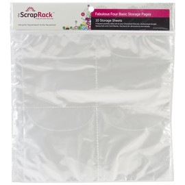 Totally-Tiffany SRSP-P42 Scrap Rack Basic Storage Page, Fabulous 4, 10-Pack