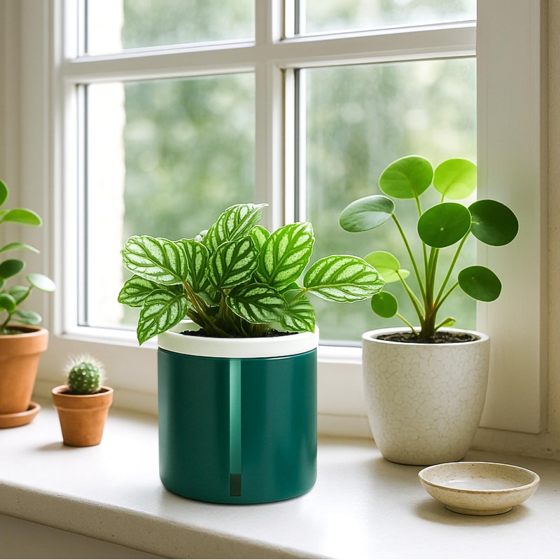 D'vine Dev 4 Inch Design Self Watering Planter for Indoor