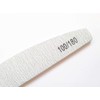 8X Nail Files Zebra Shape Half Moon Chose GRIT Double