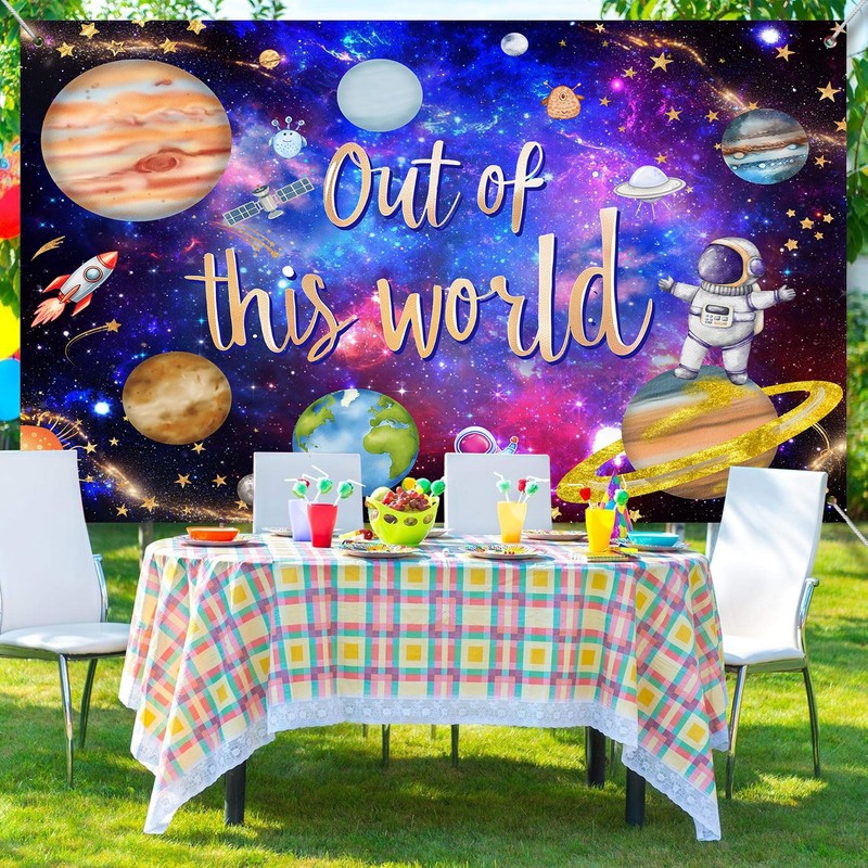 HANSHUAI Space Galaxy Backdrop Out Space Galaxy Planets Astronaut Photography