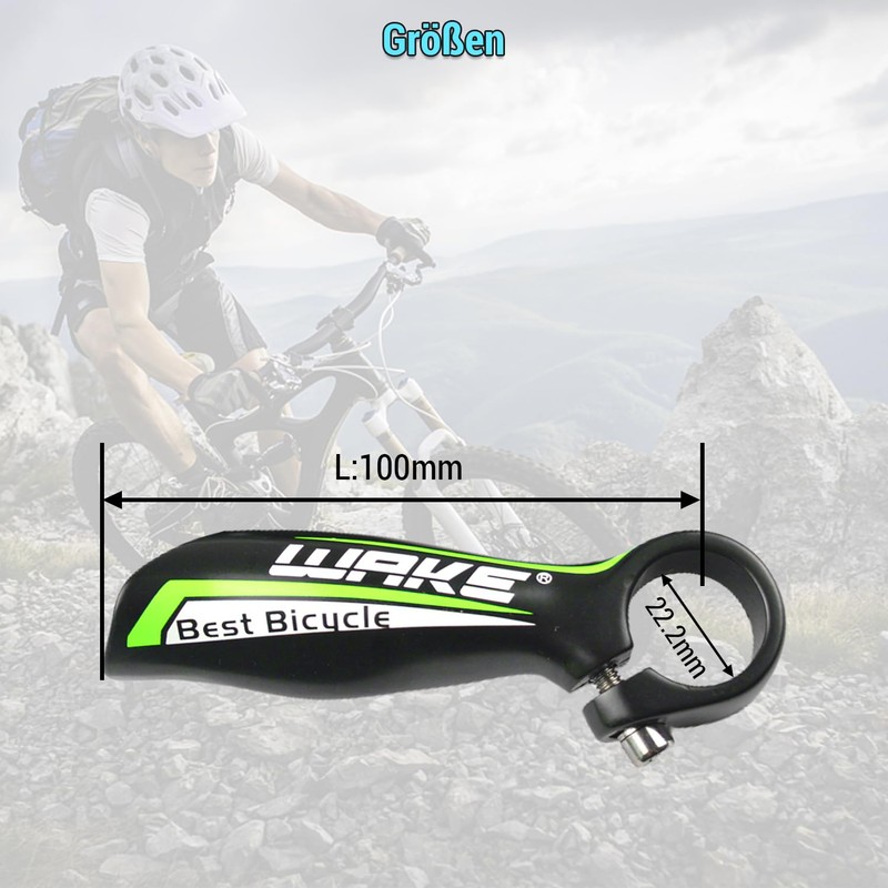 Lixada Bicycle Handlebar Ends Aluminum Alloy MTB Mountain Bike Handle