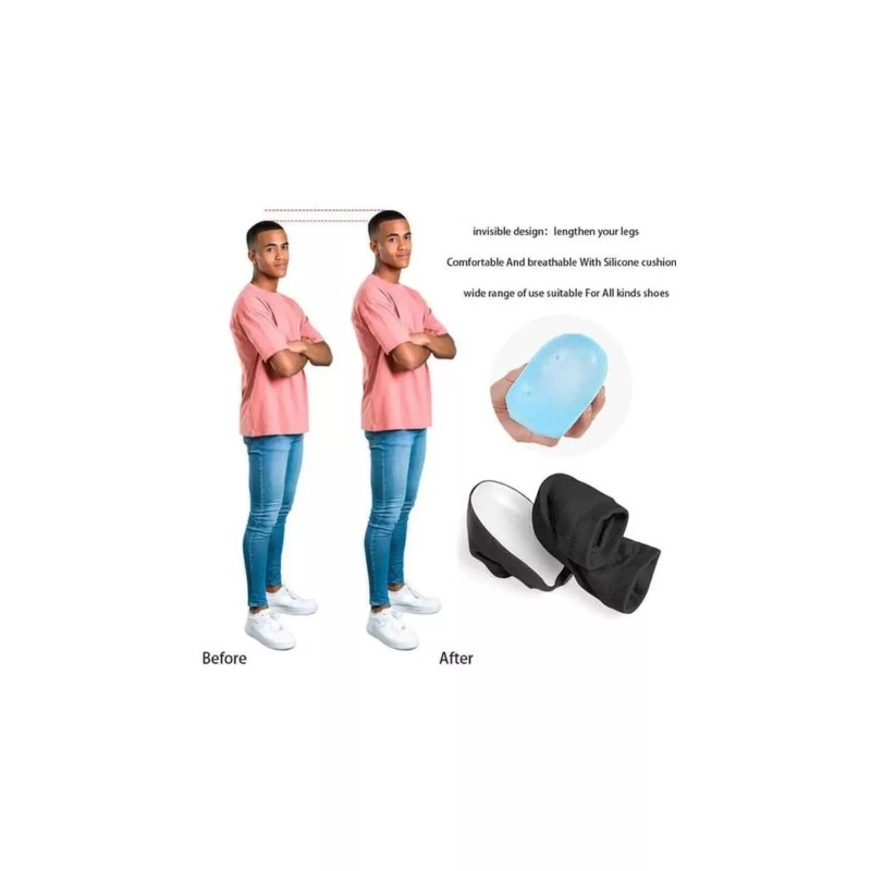 Rizzsoles Height Max Socks Height Max Insoles 2.5 CM Height