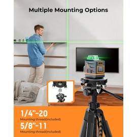 CIGMAN 59-inch Lightweight Adjustable Laser Level Tripod with 3-Way Swivel Pan Head, Bubble Level, Phone Holder, Quick Release Plate with 1/4" Screw Mount & 5/8" UNF Adapter Nut, Camera & Phone Tripod