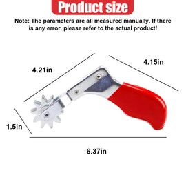 UHANBUT Wool Polishing Pad Cleaning Spur Tool, Metal Car Buffing Tool with Easy-Grip Handle, Universal Car Cleaning Tools Repair Accessory for Revitalizing Compound Pads & Bonnets