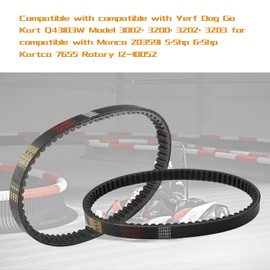 KARSEE 3pcs 30 Series Go Kart Drive Belt for Yerf Dog 203591 Q430203W Q43103W Q43203W Manco Carter 5.5hp 6.5hp 203591