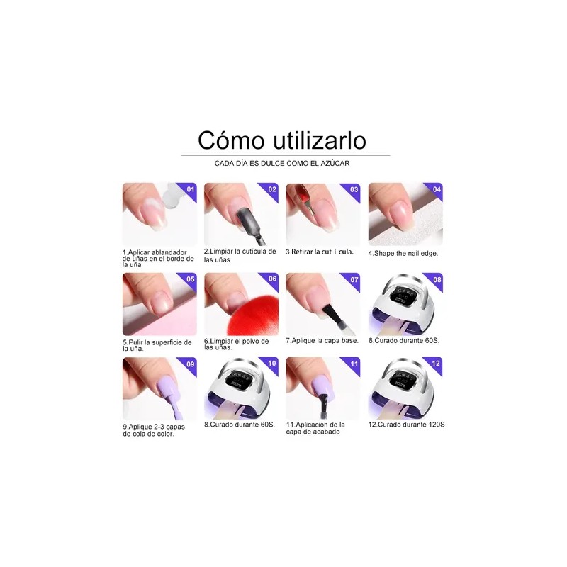 43pcs Kit Para Uñas Gel Nail Polish + Base Top