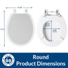 Mayfair Cameron Black Toilet Seat, Non Slip Heavy Duty Wood,