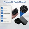 BOPOREAE 4 Pack 1"x 2" Rectangular Tube End Cap Plastic