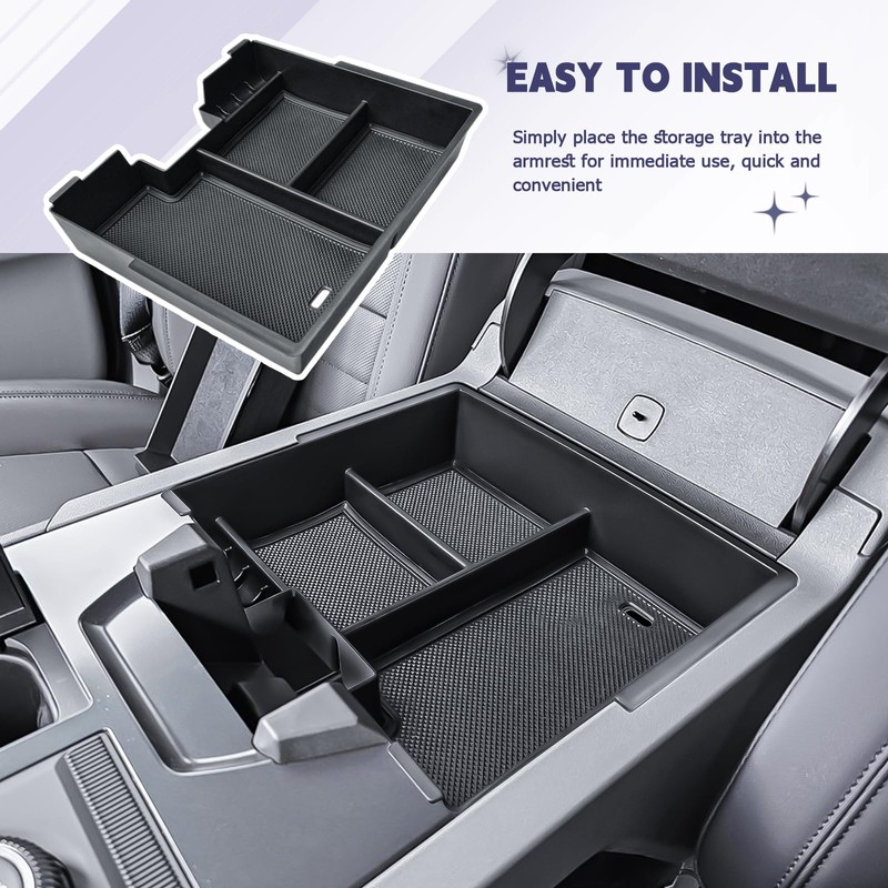 RUNROAD Center Console Organizer Tray Compatible with 2026 2025 2024