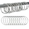 MOROBOR Shower Curtain Rings, 24 Pieces Rustproof Shower Curtain Hooks
