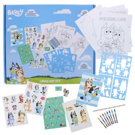 Bluey Large Art Set | Kids Art Supplies & Colouring Kit | Bluey Stationery & Gifts