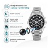 GoGo electronics Reloj de Acero con Cámara Full HD 1080p,