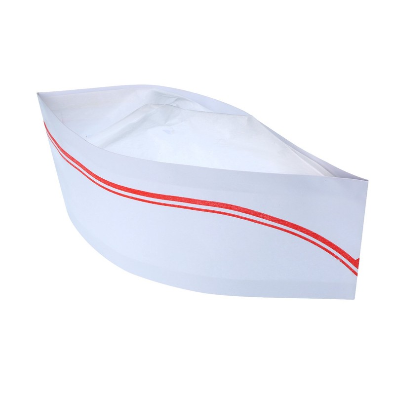 BBTO 10 Pieces Soda Jerk Paper Hats Food Server Cap