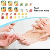 Press On Nails Toes,Reusable Summer Pedicure Nails | Art Stickers