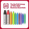 TRU RED Staples 24376654 Tank Permanent Markers, Chisel Tip, Blk,