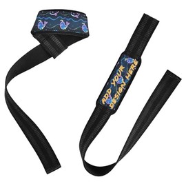Correas de elevación personalizadas de ballena fluorescente azul de 26 pulgadas, antideslizantes, para muñequeras personalizadas, gimnasio para levantamiento de pesas, gimnasio, peso muerto