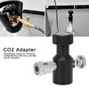 G1/2-14 CO2 Refill Adapter Connector Black Soda ASA Release Valve