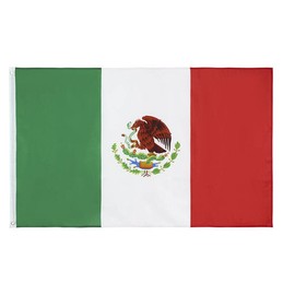 Large Mexico Mexican Flag Heavy Duty Outdoor MX 90x150cm - 3x5ft Mexic National Flag for Indoor and Outdoor Display